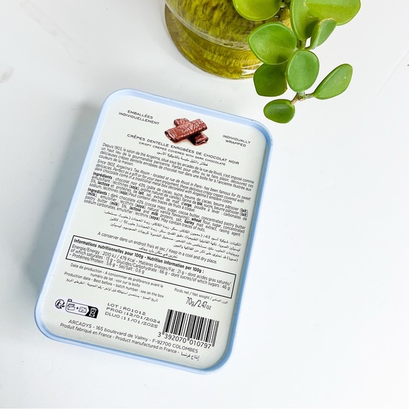 ANGELINA PARIS Art Deco Biscuit Tin Roaring 20s French Vintage Decor Collectible - Picture 7 of 7